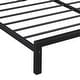 preview thumbnail 18 of 46, Metal Platform Bed for Kids, Low Bed Frame with House Shaped Headboard & Slats Support, No Spring Box Need, Easy to Assembly