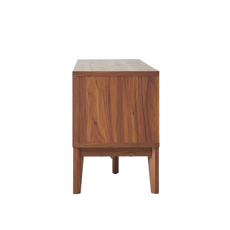 Damien 58 in. Farmhouse 3-Storage Sliding Door TV Stand Fits TVs up to 65 in. with Cable Management, by JONATHAN Y - 58"