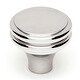 preview thumbnail 6 of 5, Alno Knobs 1-1/4 Inch Mushroom Cabinet Knob Polished Chrome