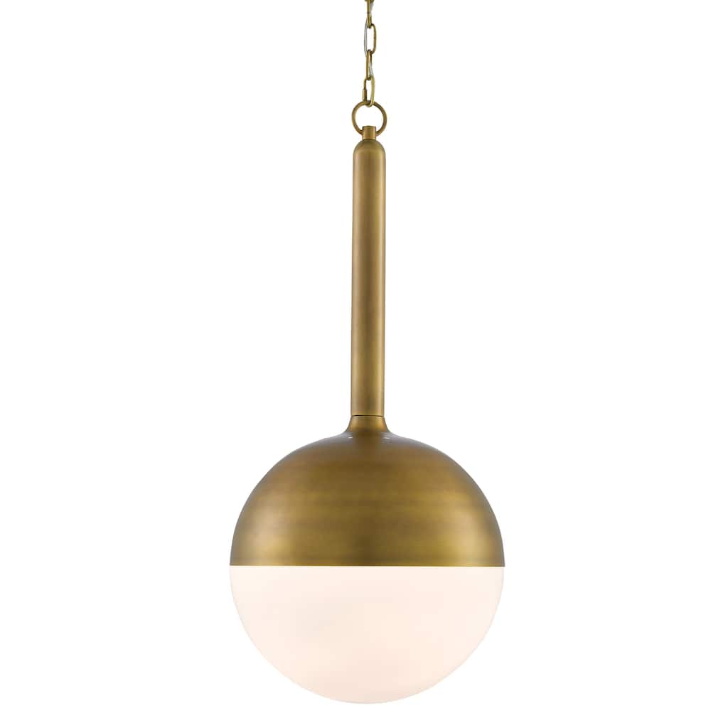 Currey & Company Moonward Brass Pendant - 29.5"h x 14"dia