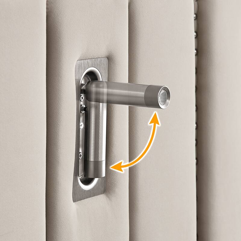 Queen Size Upholstered Bed Frame with Velvet Fabric, Vertical Stripe Design with Buttons Around Platform Bed