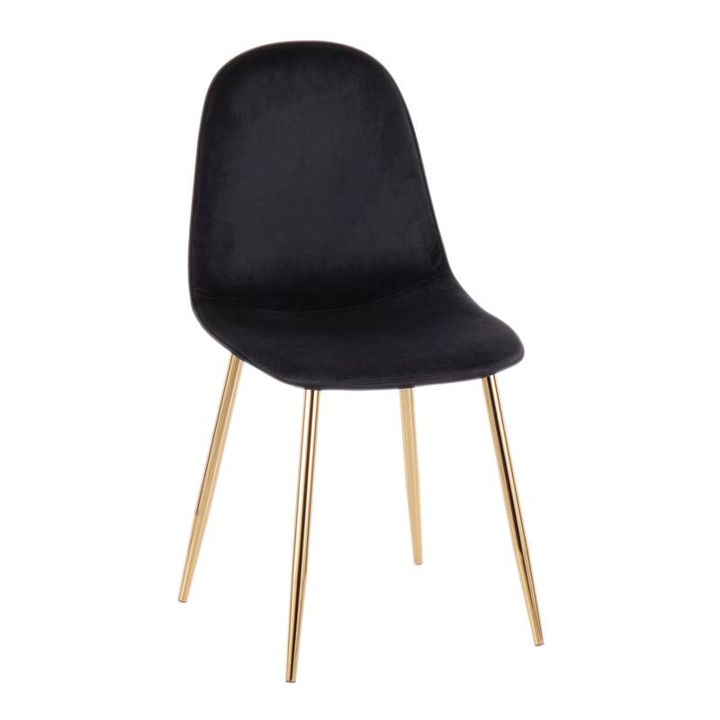 Silver Orchid Stone Gold Dining Chair - Set of 2