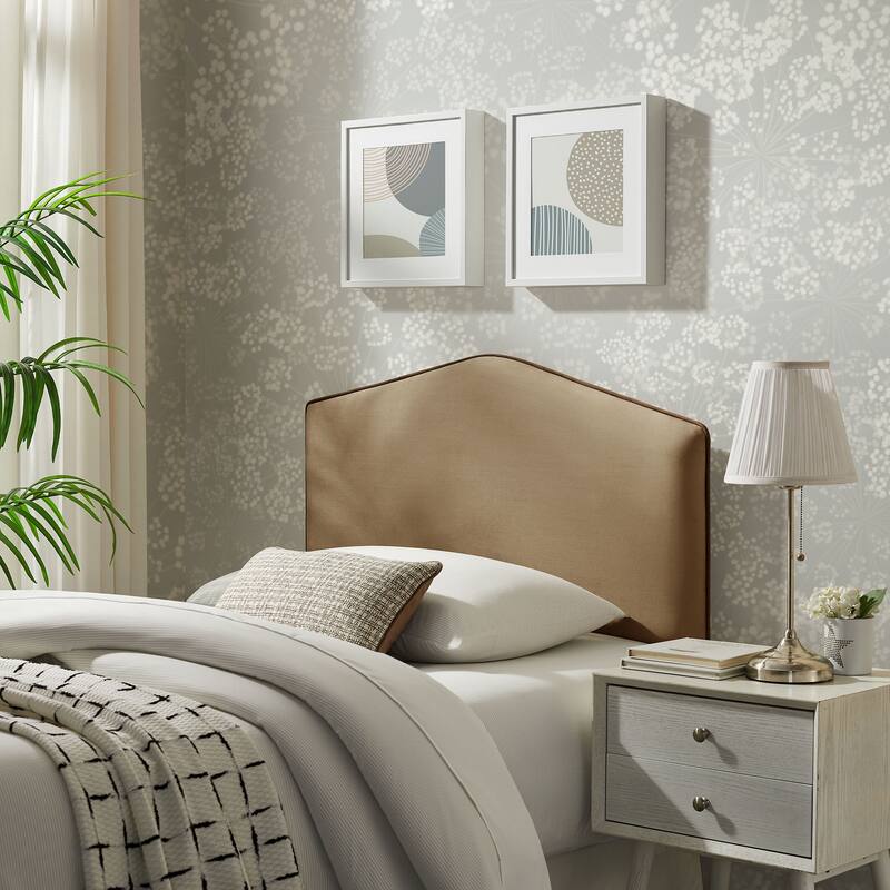 Cosette Performance Velvet Headboard - Taupe - Twin