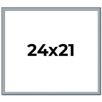 24x21 Frame Rustic Sky Blue Solid Wood Picture Frame | 0.75 Inch