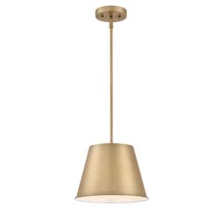 Westinghouse Lighting Derose One-Light Indoor Pendant, Brushed Brass Finish - 1-Light