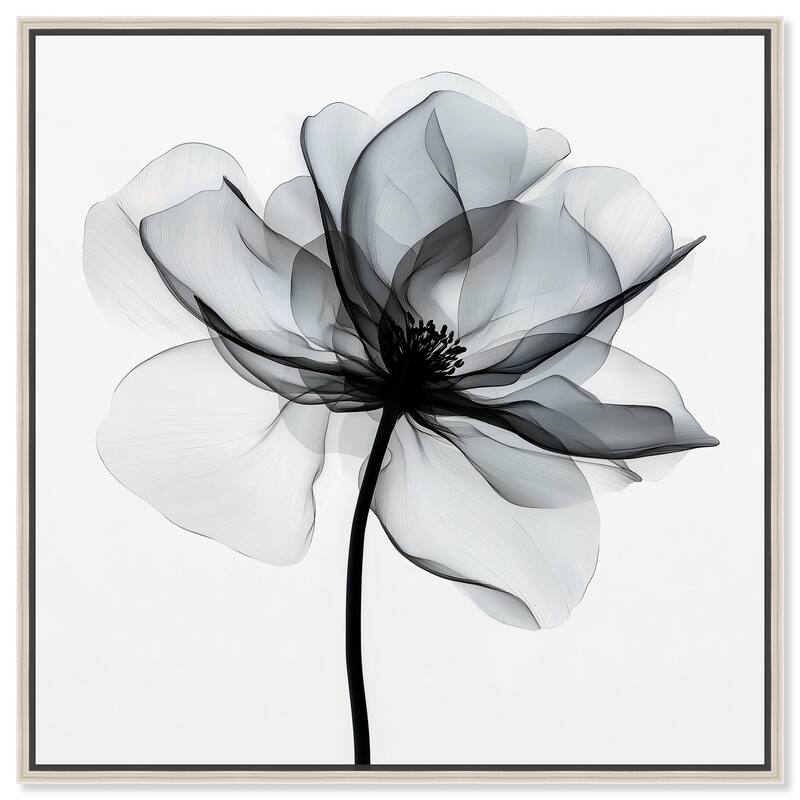 Midania III Canvas by Art Remedy - Silver - 12" x 12"