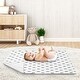preview thumbnail 3 of 2, Black White Triangle Boy Baby Receiving Security Swaddle Blanket - Woodland Forest Tree for Bear Mountain Watercolor Collection
