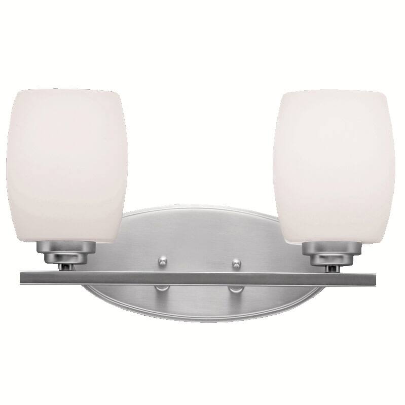 Kichler Eileen 14.5" Wide 2-Bulb Bathroom Lighting Fixture - Brushed Nickel