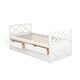 preview thumbnail 9 of 7, White Daybed with Storage Drawers and Timber-framed Trundle Base