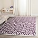 preview thumbnail 66 of 173, SAFAVIEH Handmade Chatham Signe Moroccan Modern Wool Rug 8' x 10' - Purple/Ivory