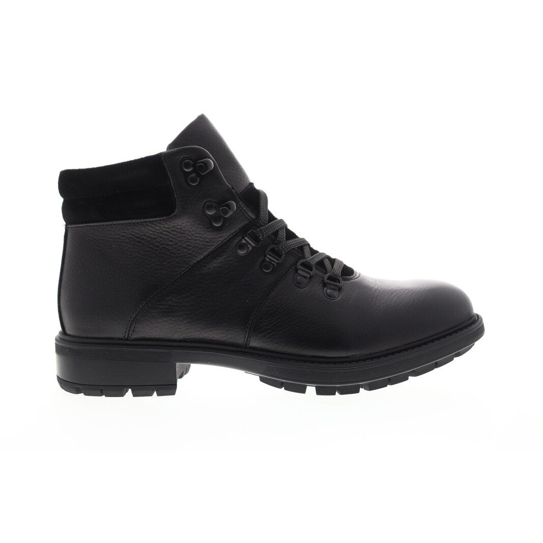 Shop Steve Madden Axell Black Leather Mens Casual Dress Boots