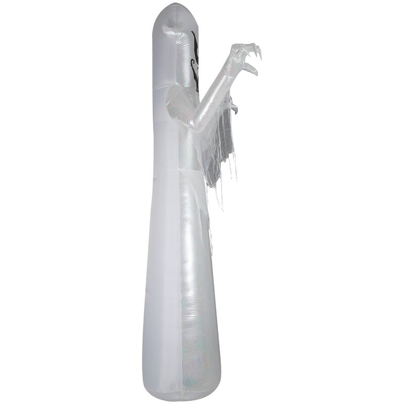 Gemmy Giant Airblown Inflatable Spooky Ghost w/ Flickering Light, 12 ft Tall