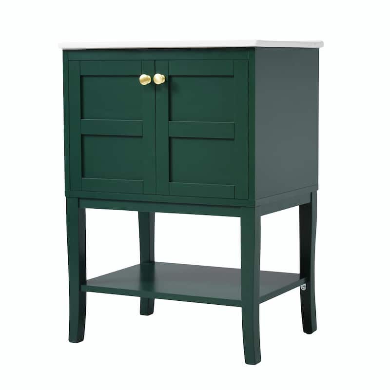 24'' Modern Bathroom Vanity with Sink and Storage Cabinet