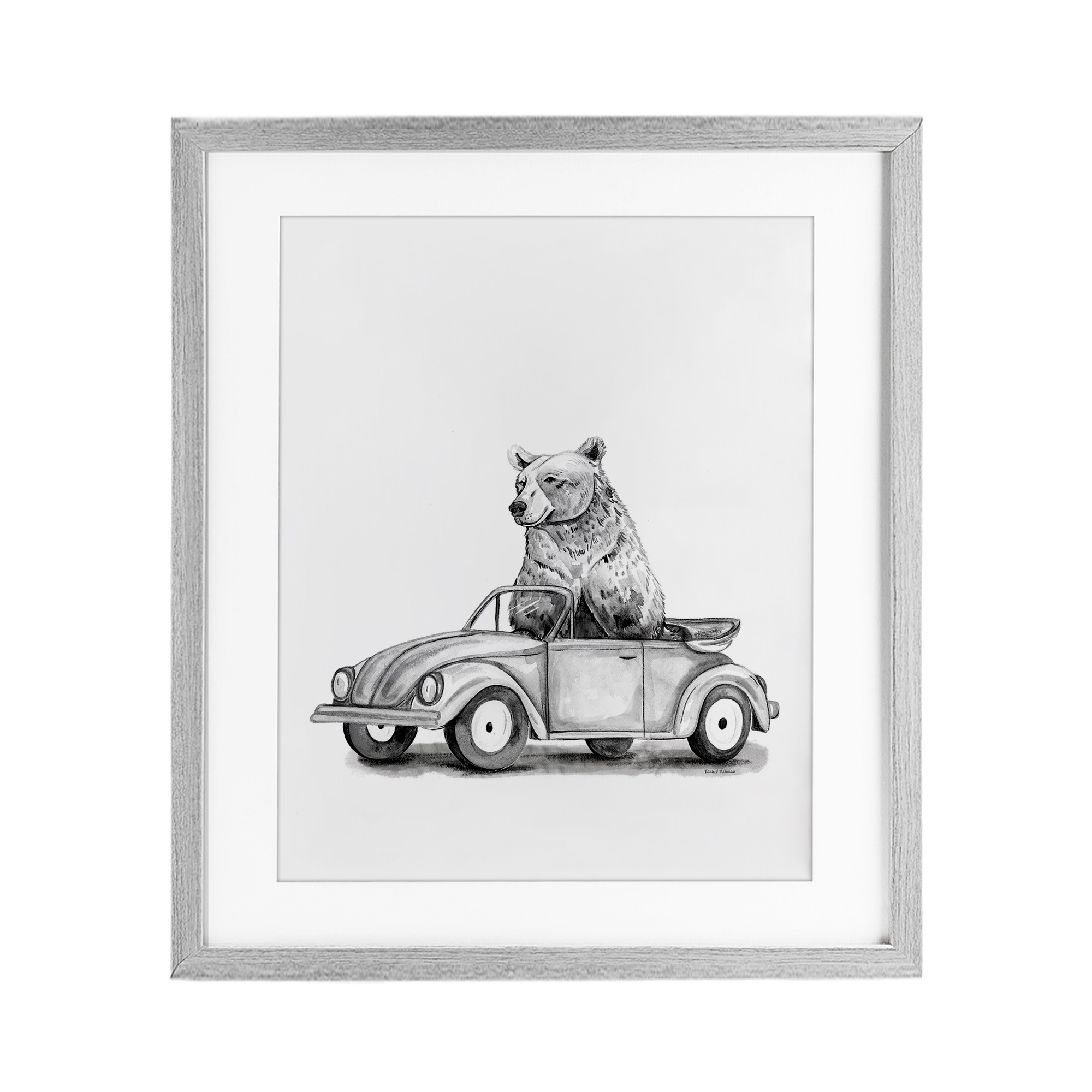 Bear in Vintage Vehicle Rachel Nieman