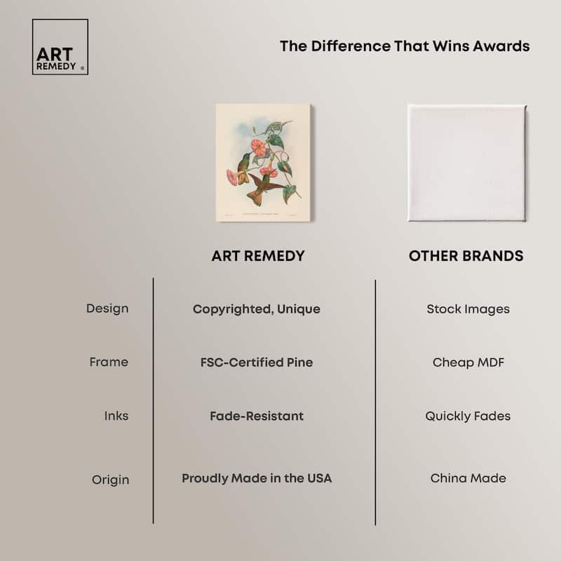Gould's Hummingbirds Canvas by Art Remedy, Gallery Wrapped