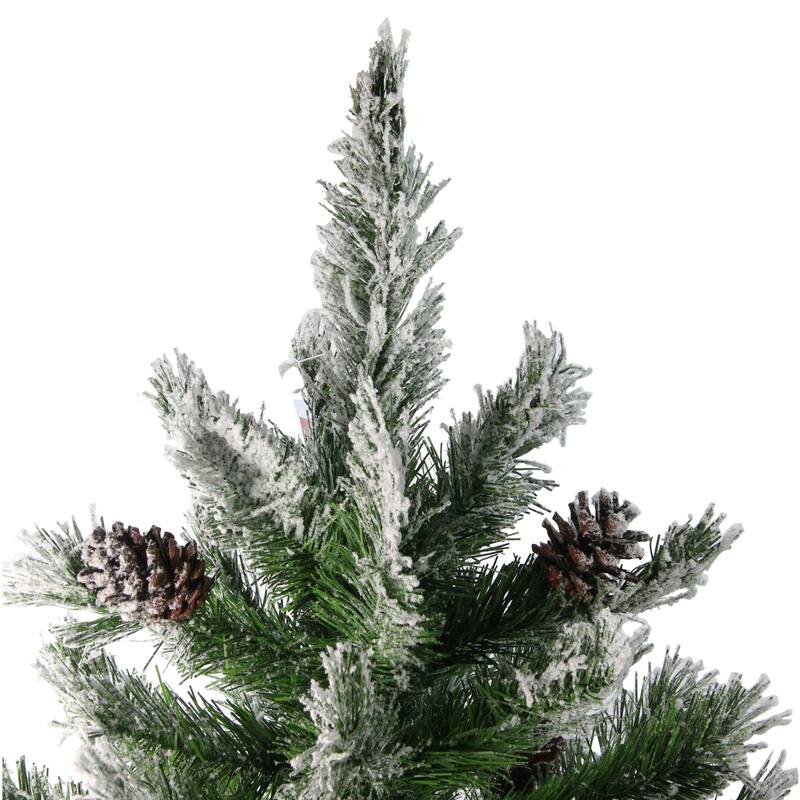 Medium Flocked Angel Pine Artificial Christmas Tree - 4' - Unlit - 3-to-6-feet