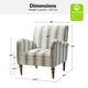 preview thumbnail 28 of 47, Seip Classic and Contemporary Striped Arm Chair with Spindle Legs by HULALA HOME