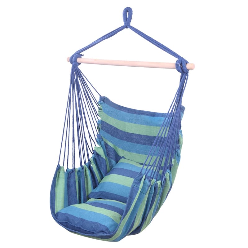 Outdoor/Indoor Distinctive Cotton Canvas Hanging Rope Chair