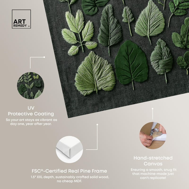 Leaf Library III Canvas by Art Remedy, Gallery Wrapped