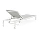preview thumbnail 29 of 52, Cape Coral Outdoor Aluminum Chaise Lounge (Set of 2) by Christopher Knight Home - 77.56" D x 25.20" W x 11.80" H