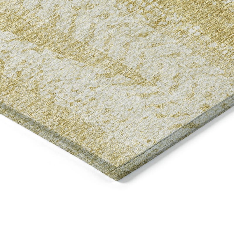 HomeRoots Botanical Leaves Transitional Rectangle Outdoor Rug