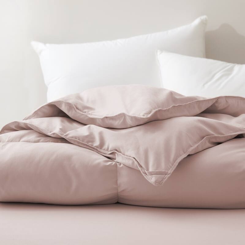 All Season White Goose Feather Fiber & Down Duvet Comforter