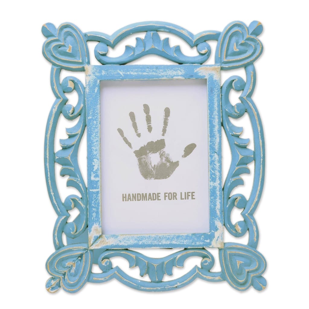 NOVICA Handmade Memory Keeper Wood Photo Frame (5X7) India
