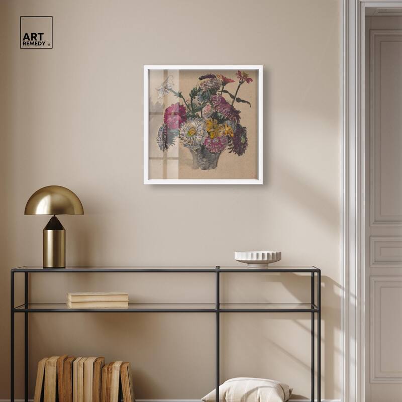 Basket of Flowers Shadowbox by Art Remedy