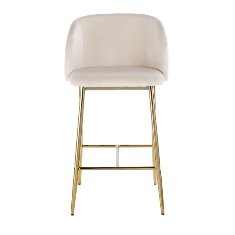Silver Orchid Harding Velvet Counter Stool (Set of 2)
