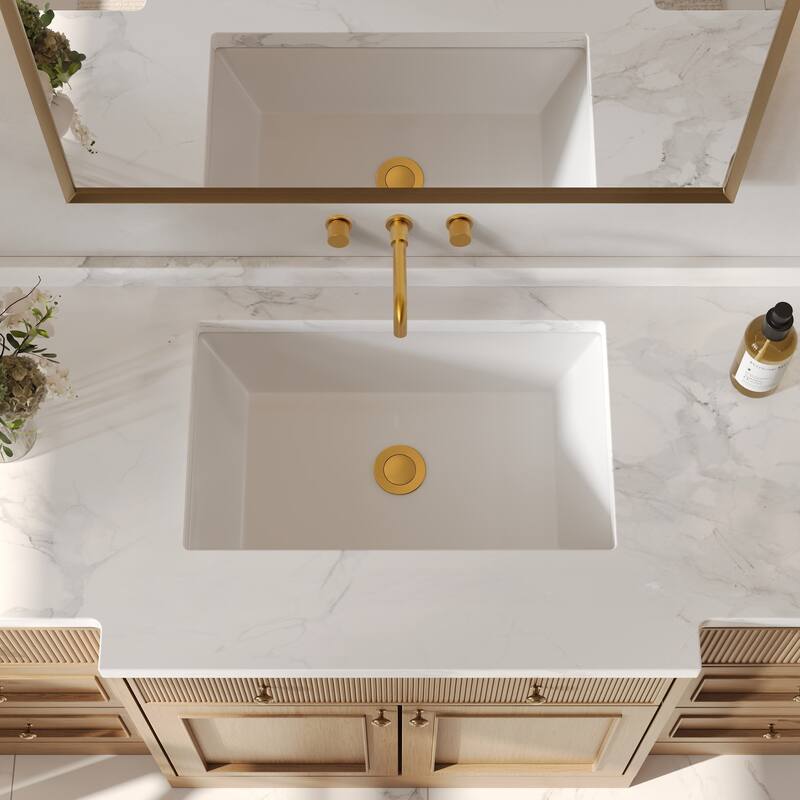 GRANDJOY 2-Handle Wall Mounted Bathroom Faucet