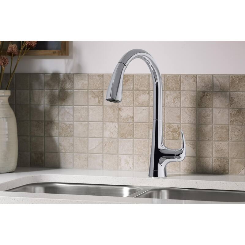 Sterling Medley 1.5 GPM Single Hole Pull Down Kitchen Faucet