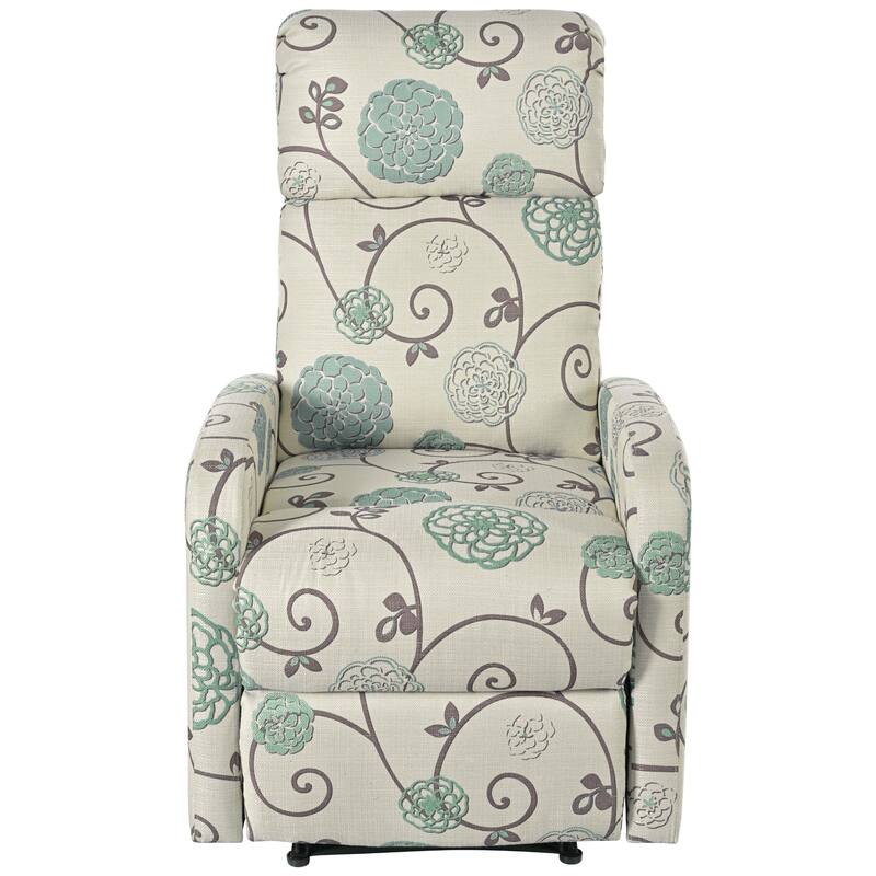 Manual Upholstered Recliner Chair, Modern Recliner Adjustable Single Sofa Chair, High Back Lounge Chairs for Living Room
