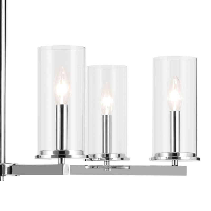 Kichler Lighting Crosby 32.25 in. 6-Light Clear Glass Chandelier