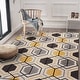 preview thumbnail 24 of 27, World Rug Gallery Contemporary Geometric Stripe Non-Slip Area Rug