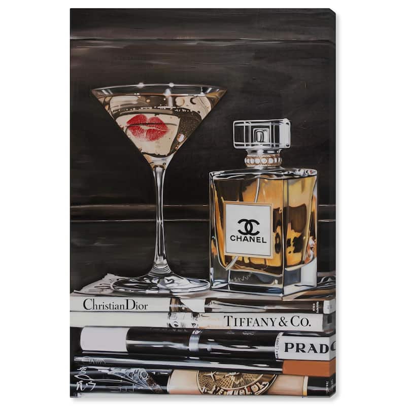 Martini Books Canvas by Art Remedy, Gallery Wrapped - 24" x 36"