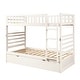 preview thumbnail 26 of 25, Twin Size Bunk Bed with Movable Trundle and Safety Rail in Pine Wood