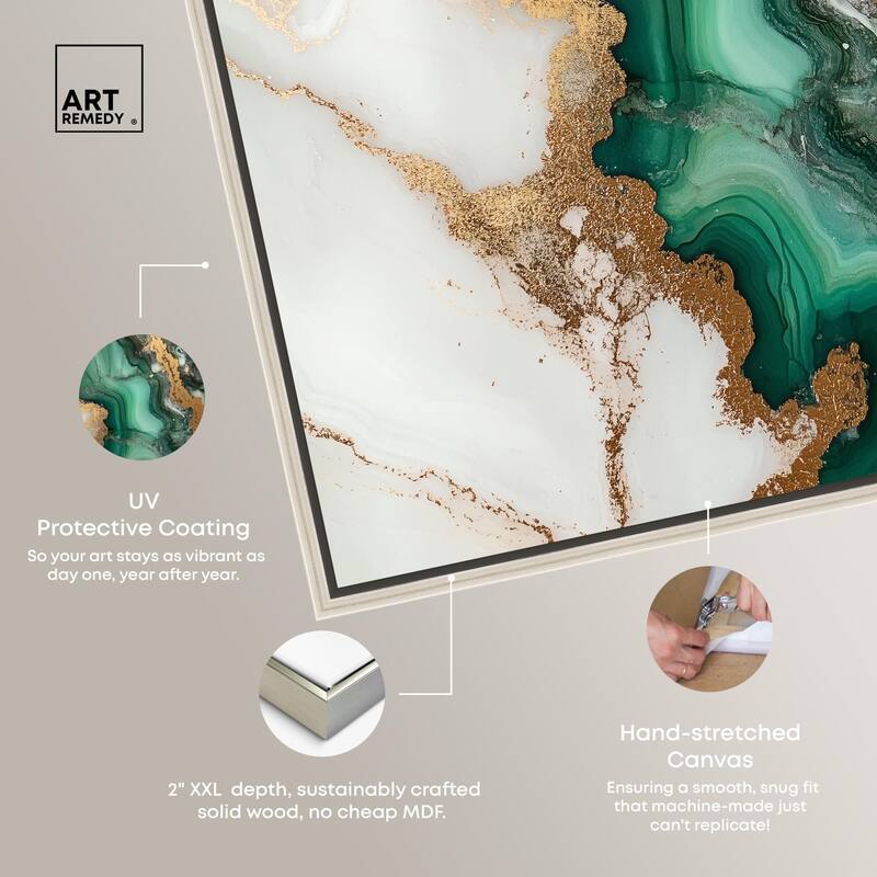 Malachite Majesty Canvas by Art Remedy