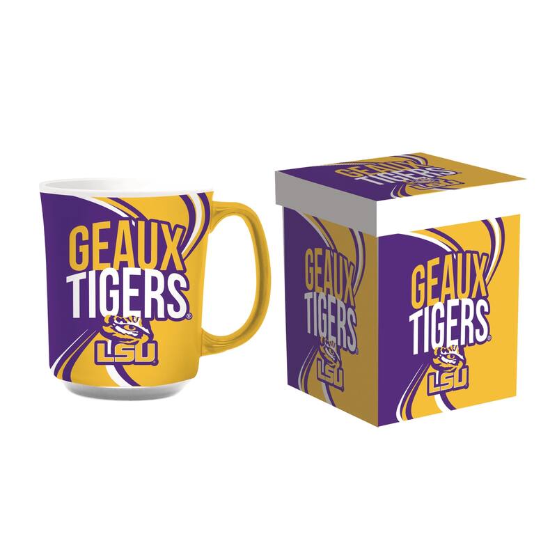 Louisiana State University, 14 oz Ceramic Coffee Mug w/ Gift Box