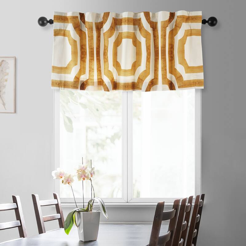 Exclusive Fabrics Mecca Printed Cotton Window Valance - 50 X 19