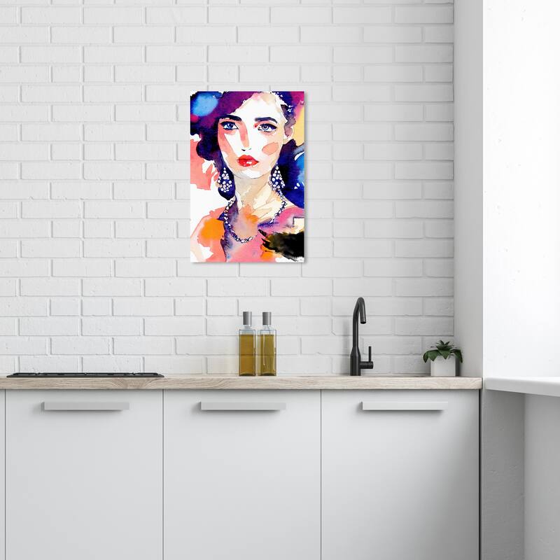 Wynwood Studio Fashion and Glam Mabella III Pink and Modern & Contemporary Wall Art Canvas Print - 24 x 16