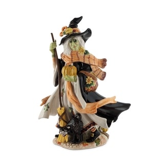 Fitz and Floyd Halloween Harvest Witch Figurine, 16.75 Inch