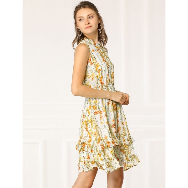 floral a line dress
