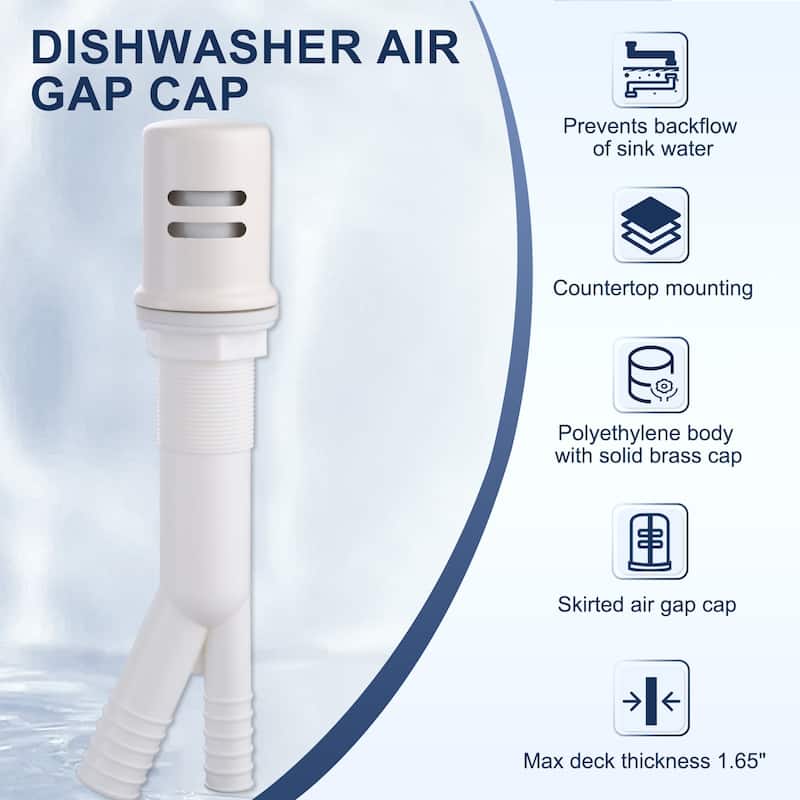WOWOW Dishwasher Air Gap Cover for Kitchen Sink