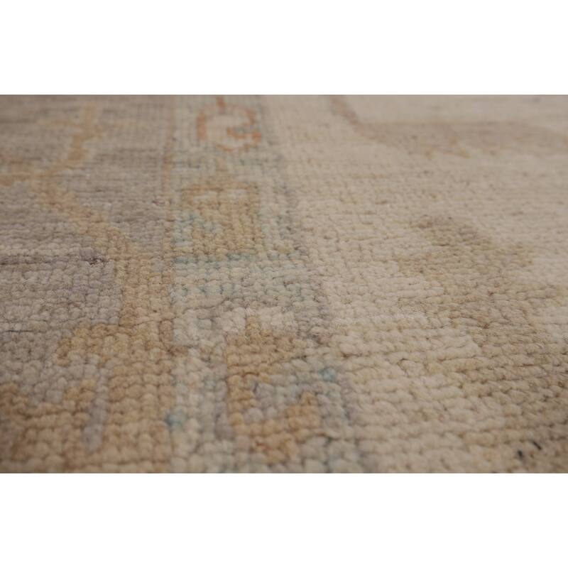 Oushak Vegetable Dye Area Rug Handmade Wool Carpet - 8'3"x 10'2"