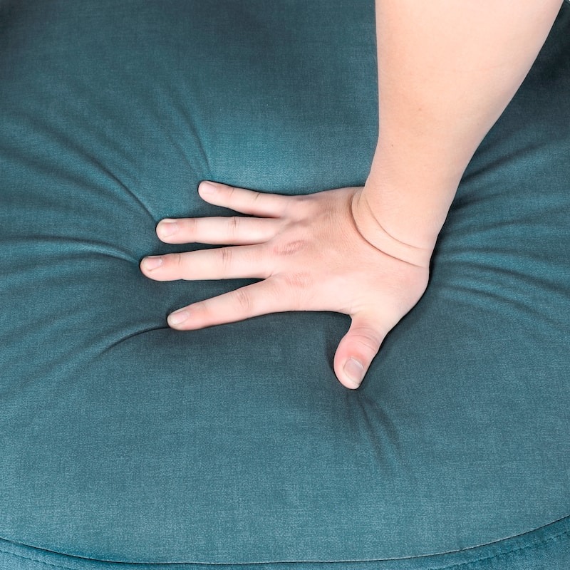 Arden 27" Velvet Swivel Chair - 360-Degree Metal Swivel Base