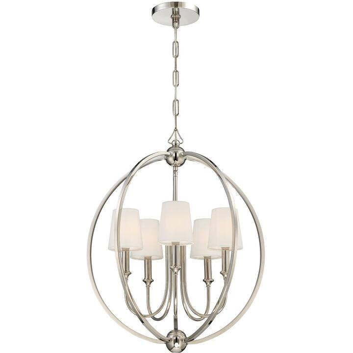 Crystorama Lighting Group Sylvan 5 Light 22-1/2" Wide Chandelier with