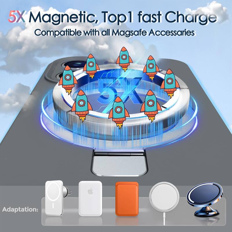 iPhone 16 Pro Max Case, Liquid Silicone,Moisturizing Factor,Extreme Soft Slim Phone Case with Stand Compatible with MagSafe 6.9"