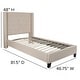 preview thumbnail 7 of 93, Tufted Upholstered Nailhead Trim Platform Bed