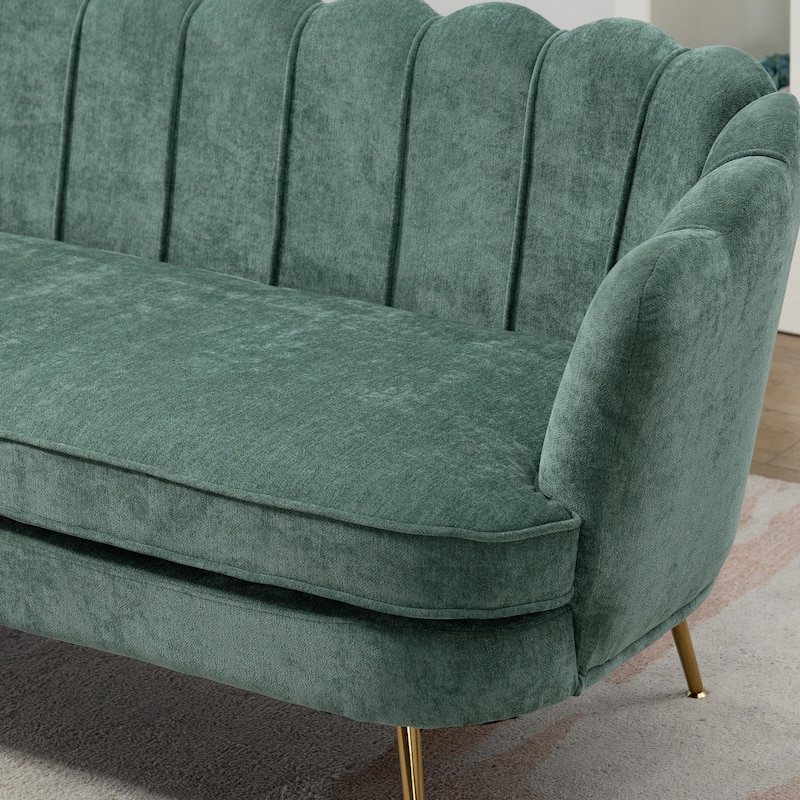 59"W Mid-century Modern Tufted Loveseat Upholstered Sofa