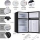 preview thumbnail 15 of 16, 3.2 CU FT Compact Mini Refrigerator Separate Freezer, Small Fridge
